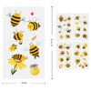 24 Sheets Bumble Bee Temporary Tattoos, Birthday Decorations Bee Party Favors