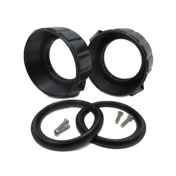 American Spa Parts (2) 2" Heater Union Split Nuts Kit with Gasket O.D. 3 1/4"