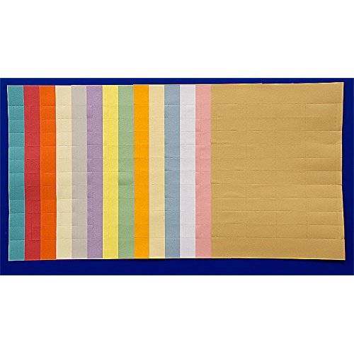 Data Control Inc Colored Card Inserts - 1/2"X1-1/2" Cream. 500 Cards in a Package.
