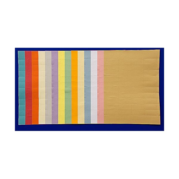 Data Control Inc Colored Card Inserts - 1/2"X1-1/2" Cream. 500 Cards in a Package.