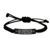 Game On Novelties Unique Idea Chess Black Rope Bracelet, The Voices in My Head are Telling Me to Go, Reusable Gifts for Men Women