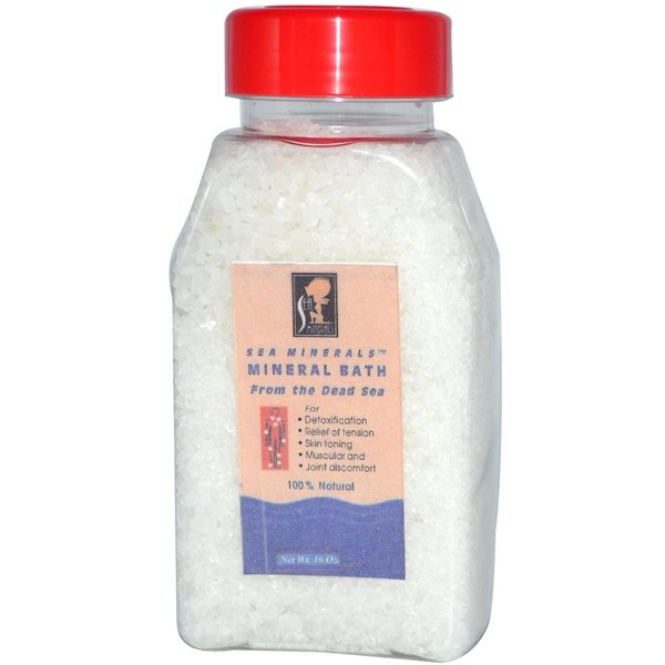 Sea Minerals Bath Salt From The Dead Sea, 16 Oz