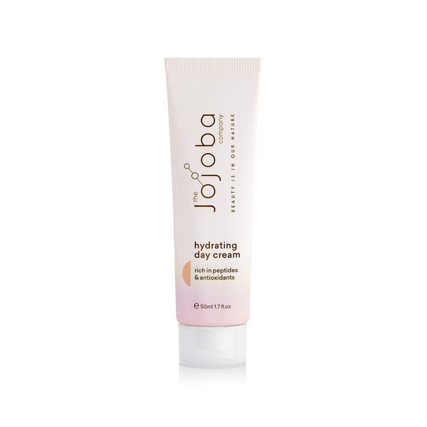The Jojoba Company Hydrating Day Cream - Moisturizer for All Skin Types - Improves Skin Elasticity - Fast Absorbing - Softens & Smooths - 50ml