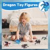 EOIVSH 6pcs Dragon Toys for Kids, 5 inch Ancient Flying Dragon Figurines, Mythical Toy Figures & Playset Gift for 3 4 5 6 7 Boys Girls, Cake Topper & Party Favors
