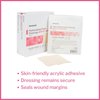 McKesson Hydrocellular Foam Dressings, Sterile, Acrylic Adhesive with Border, 4 in x 4 in, 10 Count, 1 Pack