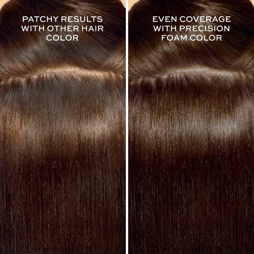 John Frieda Brown Permanent Precision Hair color, Foam Hair Kit, Brown Hair Dye, 5N Medium Natural Brown Hair Color, 1 Application