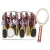 WMU 2344126 10 in. Hair Brush with Wire Rack Red & Gold - Case of 36