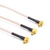 Readytosky FPV Antenna Extension Cable 90 Degrees MMCX to SMA Female Antenna Adapters(3PCS)