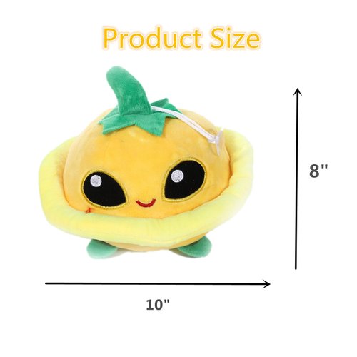 Suyudian 3 PCS PVZ Plant and Zombies Plush Plants Sets 1 2 Stuffed Soft Toys Orange Bean, Yellow Flying PVZ Figure Doll, Great Gifts for Boys and Girls