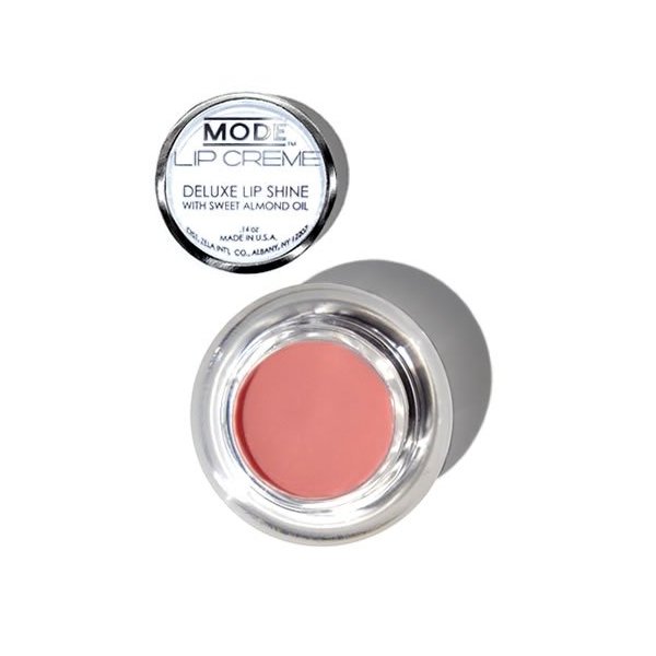 MODE Lip Creme Deluxe Shine Lip Gloss Pot JEZEBEL Nude Pink, Long Lasting Ultra Creamy Color, Hydrating Sweet Almond Oil, Conditioning Organic Shea Butter Natural Skincare, Cruelty Free