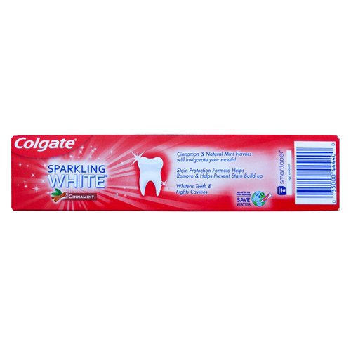 Colgate Cinnamint Fluoride Toothpaste with Cinnamon and Natural Mint Flavor, Deep Tooth and Gum Cleaning Gel with Gentle Whitening, Fights Cavities and Plaque, Kids and Adults, 5 Pack