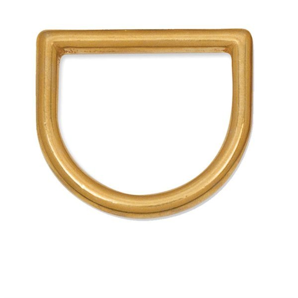 Tandy Leather Cast D-Ring 3/4" (19.0 mm) Solid Brass 1129-01