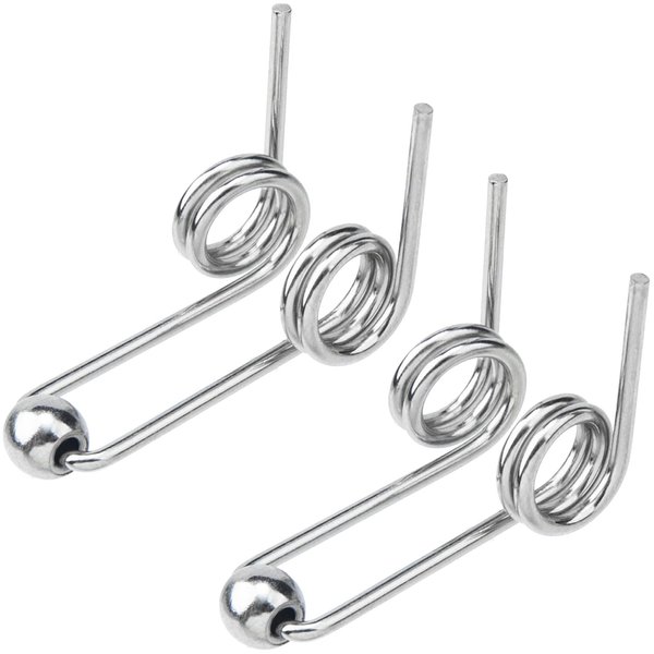 OIIKI 2PCS Double Return Torsion Springs for Curling Iron Rod - Alloy Replacement Accessories, 24mm Length