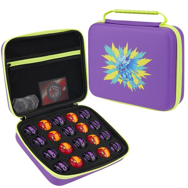 Case fits Bakugan GeoForge Dragonoid and Bakugan battle planet and Bakugan cards and Geogan Bakucores Armored Alliance's Bakugan Toy Storage Case, which holds 20 pieces of Bakugan Case.(box only)