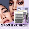 DIY Lash Extension Kit B&Q 280 PCS Individual Eyelash Extension Kit 0.07D 9-16MIX 30D 40D Cluster Lashes Kit Lash Glue Remover for Eyelash Extensions (Kit-30D40D-0.07-D,9-16MIX)