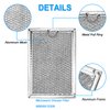 WB06X10309 Microwave Grease Filters Compatible with G.E Microwave Oven Replace Filters WB06X10654 WB06X10359-5 in X 7-5/8 in X 3/32 in （4 PACK）