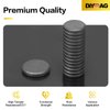 DIYMAG 90Pcs Strong Magnets for Crafts with Adhesive Backing,Ceramic Magnets Small Round Circle Magnets for Refrigerator, Craft Hobbies, Science Projects & School Notice Boards (Black,0.7 * 0.12inch)