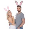Funcredible Grey Bunny Ears and White Bunny Ears - Bunny Ears Headbands - Bunny Rabbit Cosplay Costume Accessories - Bendable Bunny Ears for Kids and Adult