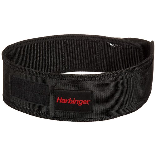Harbinger 360890 4-Inch Nylon Weightlifting Belt, Medium,Black