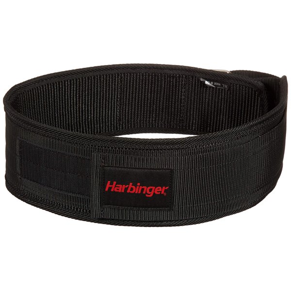 Harbinger 360890 4-Inch Nylon Weightlifting Belt, Medium,Black