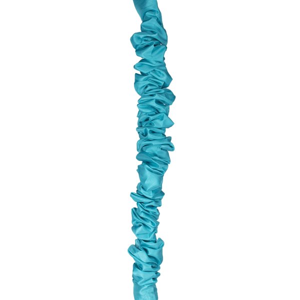 Urbanest 9-Foot Chandelier Chain Cord Cover, Turquoise Faux Silk
