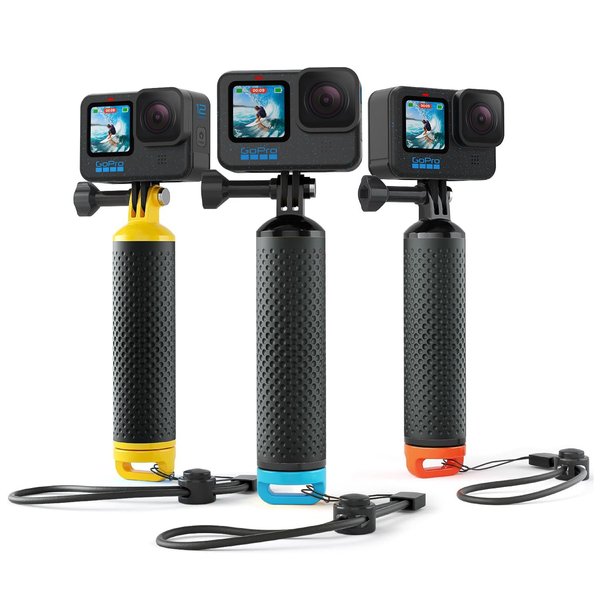 Sametop Floating Hand Grip Waterproof Handle Compatible with GoPro Hero 12, 11, 10, 9, 8, 7, 6, 5, 4, Session, 3+, 3, 2, 1, Hero (2018), Fusion, Max, DJI Osmo Action Cameras (Blue)