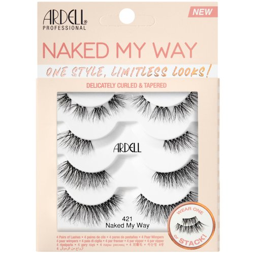 Ardell Naked My Way - 421 False Eyelashes, 4 Pairs, 1-pack