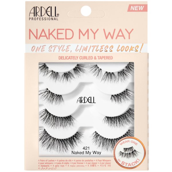 Ardell Naked My Way - 421 False Eyelashes, 4 Pairs, 1-pack