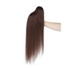 Hairro Ponytail Hair Extensions Claw Clip In Ponytails Jaw On Ponytail Extensions 100% Real Human Hair Long Straight Jaw/Claw Clips Pony Tail Hairpieces For Women 14 Inch 105g #02 Dark Brown