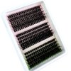 15 Rows Fluffy Cluster Lashes 60D+80D+100D Natural Thick Eyelash Clusters DD Curl Individual Lashes DIY Eyelashes Extension (15Rows60D80D100D)