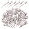 yoyokid 60PCS Hair Clips For Styling, 3.5inch Metal Duck Billed Hair Clips For Styling Sectioning, Curler Alligator Clips Hair Pins For Thick Hair Roller Salon, Silver