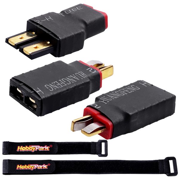 Hobbypark RC Battery Adapter Connector for Traxxas TRX to HXT 4mm Banana Plugs fit Slash/Rustler/Stampede/Bandit/E Revo RC Car