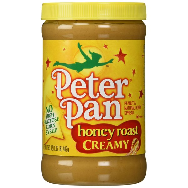 Peter Pan, Honey Roasted Peanut Butter, Creamy, 16.3oz Jar (Individual)