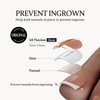btartboxnails XCOATTIPS Toe Nail Tips - Short French Tip Press On Toenails, 160Pcs Pink Soft Gel Toe Nail Tips, Soak Off Fake Toe Nail Extensions
