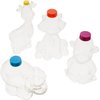 The Dreidel Company Zoo Animal Sand Art Bottle, Clear Plastic Sand Art Bottles, 6" Inch DIY Arts & Crafts, Party Favors (Giraffe)