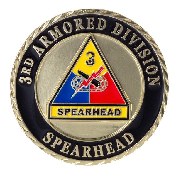 United States Army 3rd Armored Division Spearhead-Challenge Coin