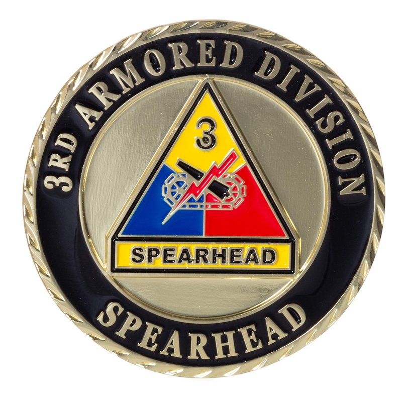United States Army 3rd Armored Division Spearhead-Challenge Coin
