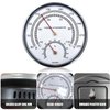 2 in 1 Sauna Fahrenheit Thermometer Hygrometer, Large Silver-Rimmed Accessories, Portable Indoor Temperature and Humidity Measurement Dial Suitable for Hotel Steam Rooms
