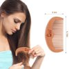 BLACK EGG Paddle Detangling Hair Brush for Women Girls, Rainbow Nylon Brush for Thick Thin Curly Hair, Includes Wooden Detangler Comb and 3 Hair Ties