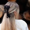 CustomyLife 2pcs Bow Hair Claw Clip for Women, Non-Slip Black Bowknot Hair Clip, Bun Updo Big Hair Barrettes Accessories for Long Short Curly Straight Thick Thin Wavy Hair