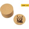 FP FAITHFUL PANDA Cork Coasters Set of 50-3.5" Round, Eco-Friendly Drink Pads for Home, Office, Bar, Ideal for Coffee Tables, Desks & More, Blank Design for DIY Projects & Events