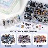 Kikonoke 850 Pieces 3D Butterfly Rose Flower Bow Rabbit Bear Nail Charms Kit with Nail Art Rhinestones Pearls Crystal Gems Nail Slices for Manicure DIY Crafts Jewelry Accessories (Black)