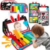 Inbeby Tummy Time/Baby Mirror Toys, Black and White High Contrast Tabletop Mount Baby Newborn Toys 0 3 6 Months Brain Development, Sensory Texture Piano Infant Toys 0 3 6 Months with Squeaker