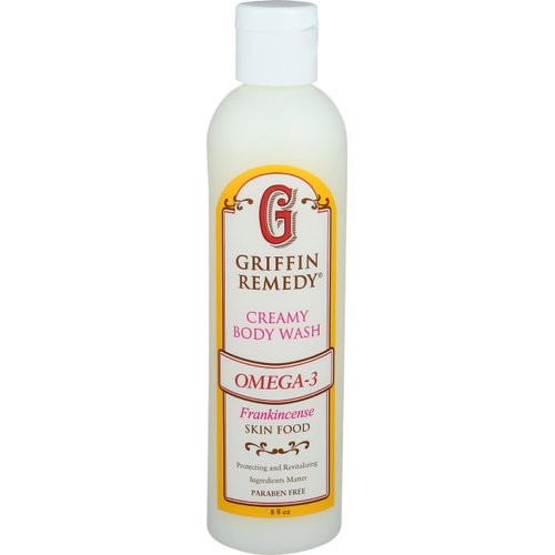 GRIFFIN REMEDY Creamy Body Wash Omega3 Frankincense, 8 FZ