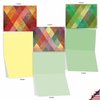 The Best Card Company - Box of 10 All Occasion Note Cards (4 x 5.12 Inch) - Blank Assorted Bulk Set - Harlequin M3054