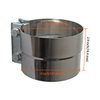 4" Lap Joint Exhaust Band Clamp - Stainless Steel Lap Joint Exhaust Band Clamp With 1 Block 2Pcs For 4" Od To 4" Id Exhaust Pipe, Muffler, Elbow And Exhaust Tubing Connection(2 Pack)