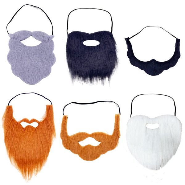 N/ Fake Beards Mustaches Christmas Halloween Beard for Adult Kid (Mixed)