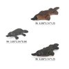 Fantarea Wildlife Animal Figures Model Playset 3 PCS Platypus Figurines Party Favors Supplies Cake Toppers Decoration Cognitive Toys Set for Boys Girls Kid