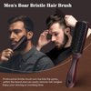 zyxqq Hair Brush Set for Men, Boar Bristle Hair Brushes and Styling Comb Set for Men, Beard Comb and Hairbrush Perfect for Dry or Wet Long Short Thick Thin Curly Straight Hair