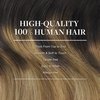 GOO GOO Clip in Hair Extensions Real Human Hair, 24inch 120g 7Pcs, 2/6/18 Balayage Brown to Dirty Blonde, Remy Human Hair Extensions Clip ins for Women, Natural Human Hair